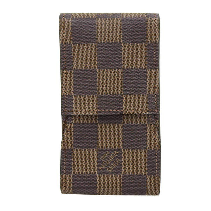 美品▲LOUIS VUITTON ルイヴィトン エテュイ シガレット ダミエ・エベヌ タバコケース シガレットケース フランス製 メンズ