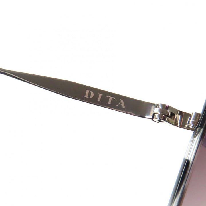 未使用品▼DITA ディータ DTS442-A-02 TALON THREE チタン マーブル サングラス クリアブラック シルバー 52□22-145 デモレンズ メンズ