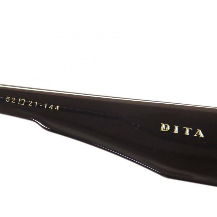 未使用品▼DITA ディータ DTS739 スクエア アジアンフィット サングラス ブラック ゴールド 52□21-144 デモレンズ メンズ 定価81400円
