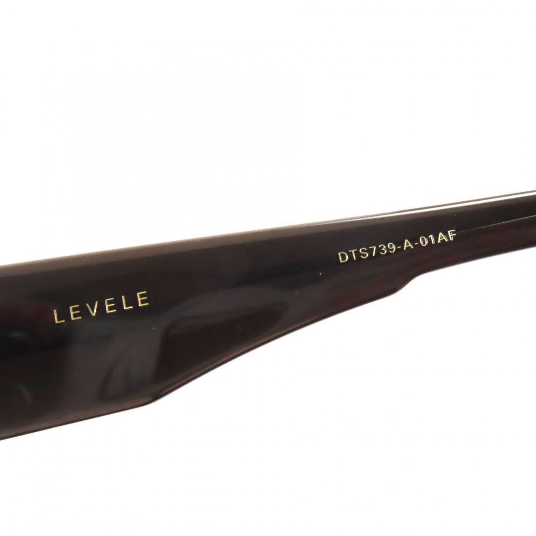 未使用品▼DITA ディータ DTS739 スクエア アジアンフィット サングラス ブラック ゴールド 52□21-144 デモレンズ メンズ 定価81400円
