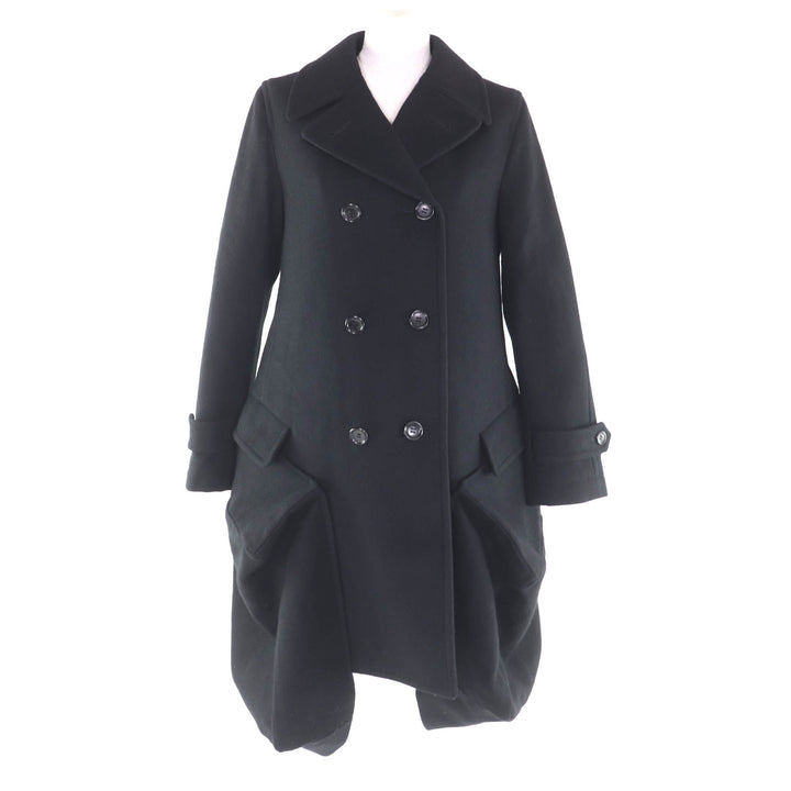 極美品★COMME des GARCONS コムデギャルソン GL-C002 ウール混 中綿 変形デザイン コート ブラック XS 日本製 正規品 レディース