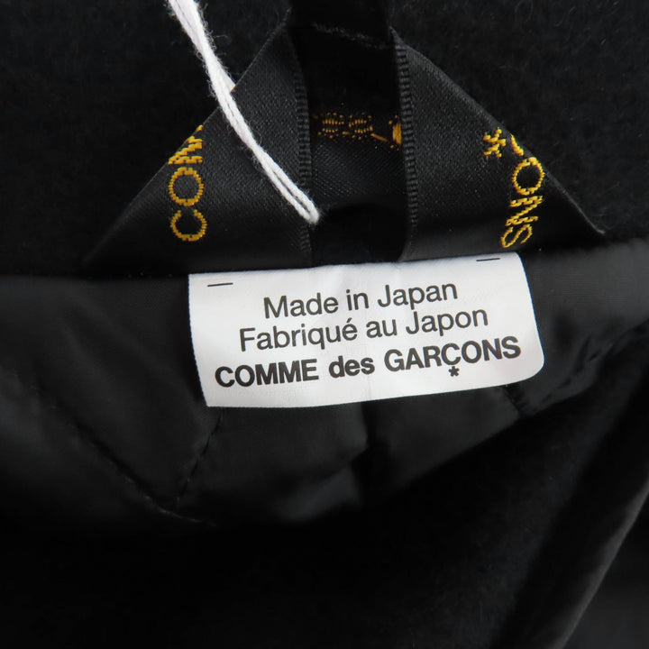 極美品★COMME des GARCONS コムデギャルソン GL-C002 ウール混 中綿 変形デザイン コート ブラック XS 日本製 正規品 レディース