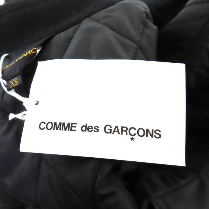 極美品★COMME des GARCONS コムデギャルソン GL-C002 ウール混 中綿 変形デザイン コート ブラック XS 日本製 正規品 レディース