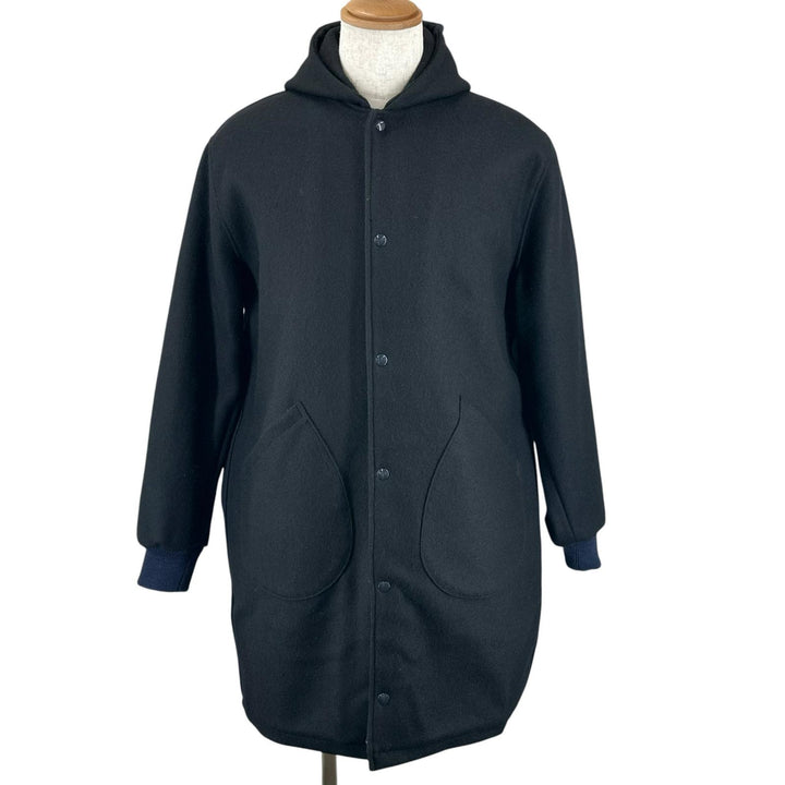 極美品▲SETTLEMIERS セトルマイヤーズ Cadet Parka D型ポケット セーラーフード カデット コート ブラック 40 USA製 正規品 メンズ
