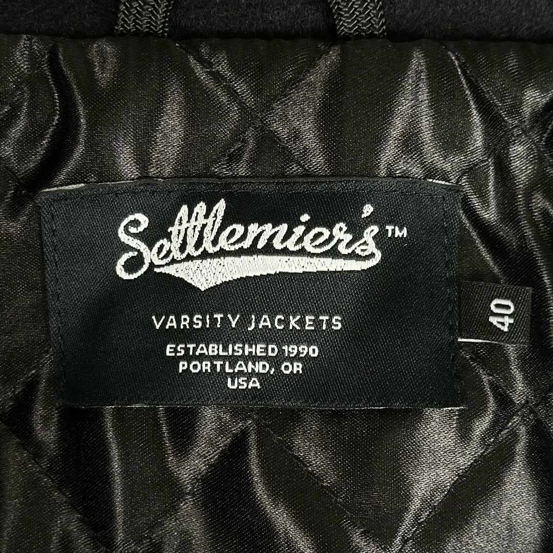 極美品▲SETTLEMIERS セトルマイヤーズ Cadet Parka D型ポケット セーラーフード カデット コート ブラック 40 USA製 正規品 メンズ
