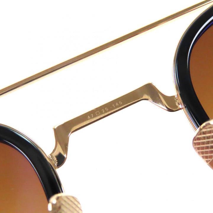 未使用品▼DITA ディータ DTS474 ARTOA 27.X ツーブリッジ サングラス ブラック ゴールド 47□26-145 デモレンズ メンズ 定価86900円