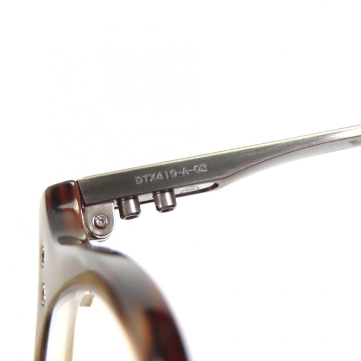 未使用品▼DITA ディータ DTX419 OKU マーブル メガネ 眼鏡 アイウェア ブラウン ガンメタリック 49□22-148 日本製 メンズ 定価101200円