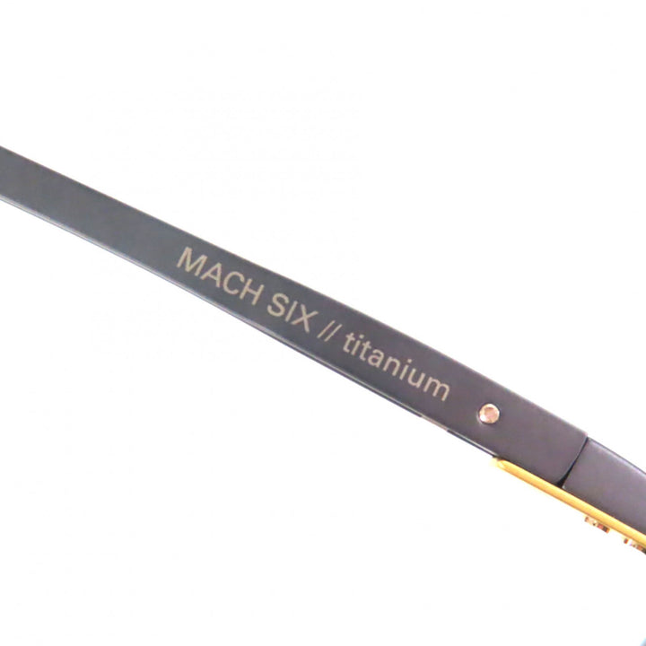 未使用品▼DITA ディータ DTS121 MACH-SIX チタン グラデーションレンズ アイウェア サングラス ガンメタリック 62□12-130 デモレンズ