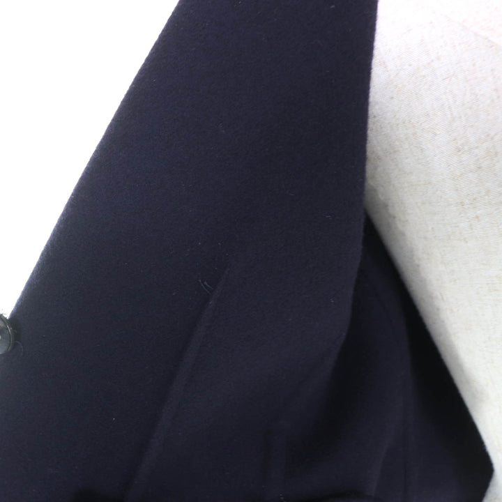極美品★CELINE セリーヌ 2 5L19/4146 カシミヤ100％ ロゴボタン付 シングル ジャケット ネイビー 36 イタリア製 正規品 レディース