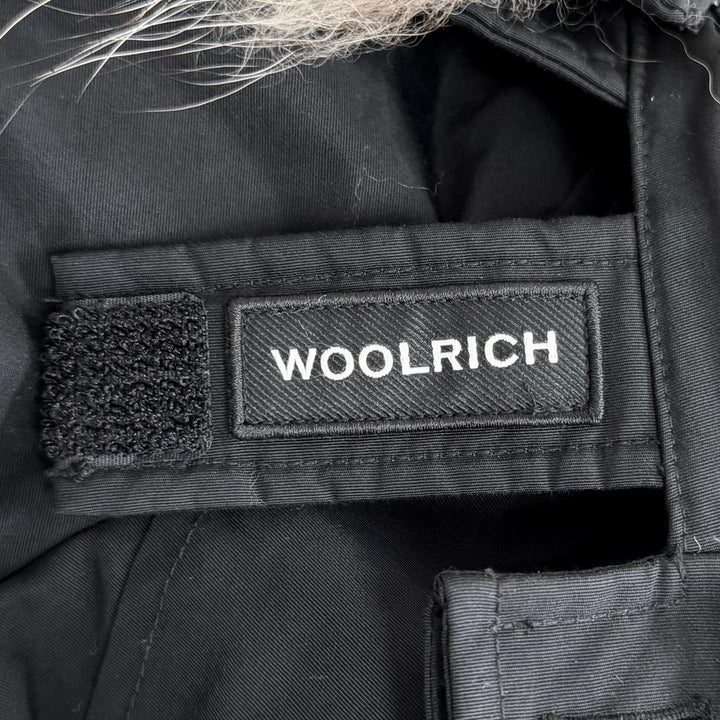 美品△WOOLRICH ウールリッチ WWCPS2762 ARCTIC PARKA アークティックパーカー ファー フード付き ダウンジャケット 黒 XS レディース