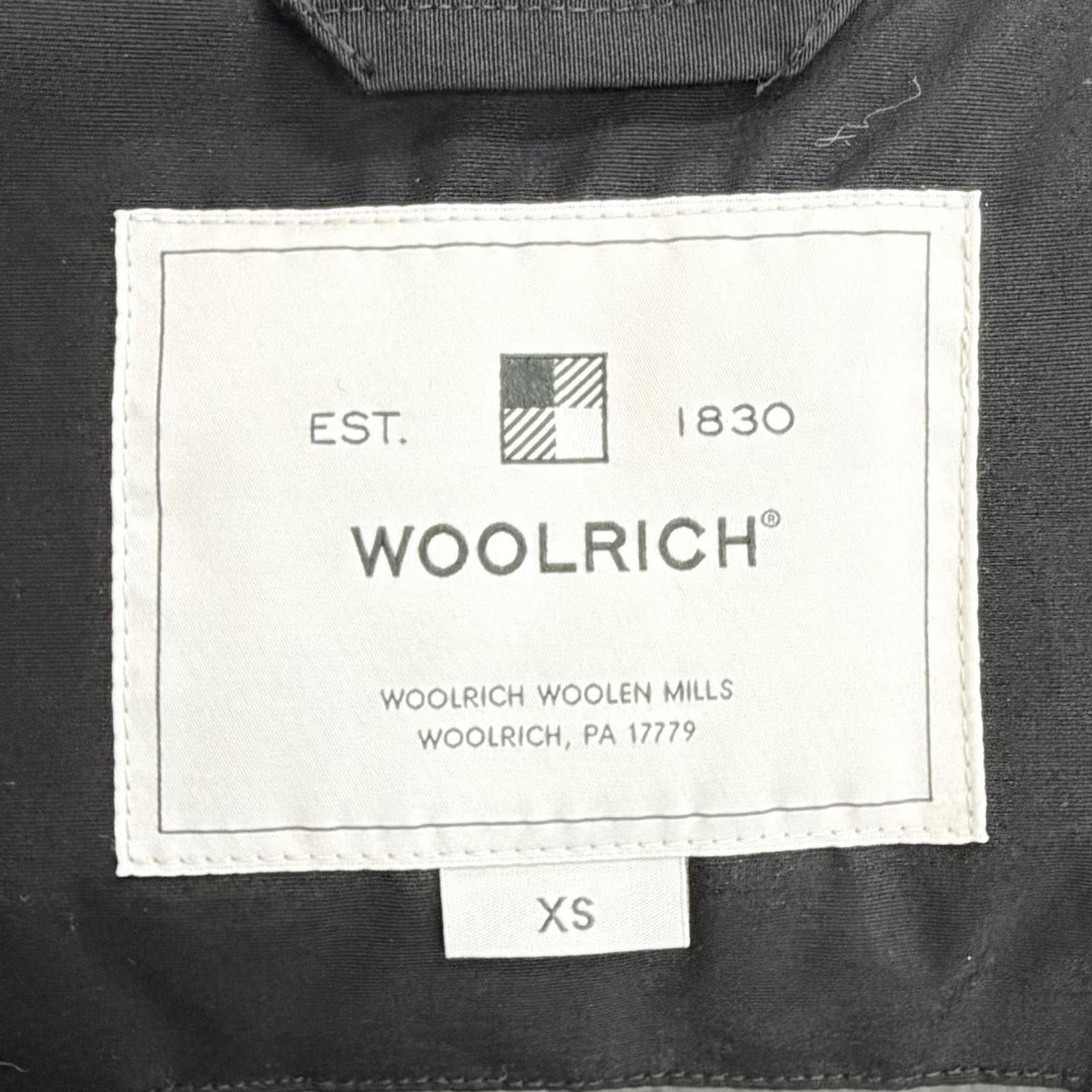 美品△WOOLRICH ウールリッチ WWCPS2762 ARCTIC PARKA アークティックパーカー ファー フード付き ダウンジャケット 黒 XS レディース