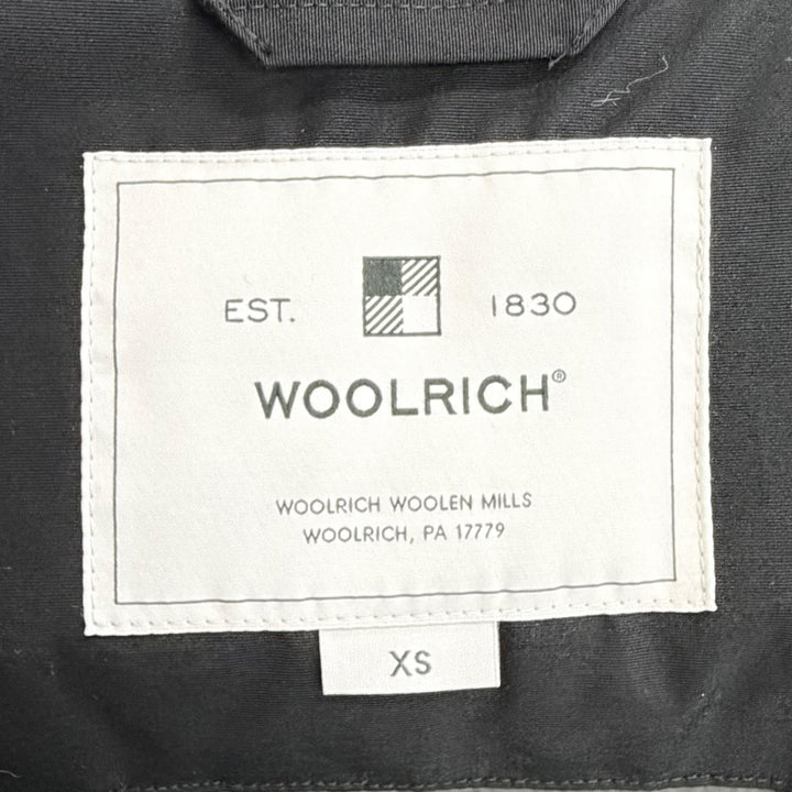 美品△WOOLRICH ウールリッチ WWCPS2762 ARCTIC PARKA アークティックパーカー ファー フード付き ダウンジャケット 黒 XS レディース