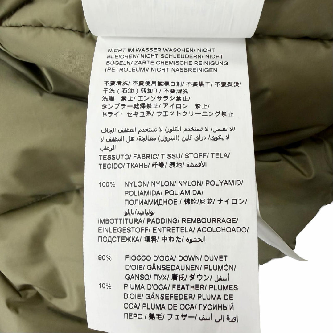 未使用品□TATRAS タトラス 24AW MTLA24A4196-D TOHLIMO ロゴワッペン フーデッド WZIP ダウンジャケット カーキ 03 正規品 メンズ