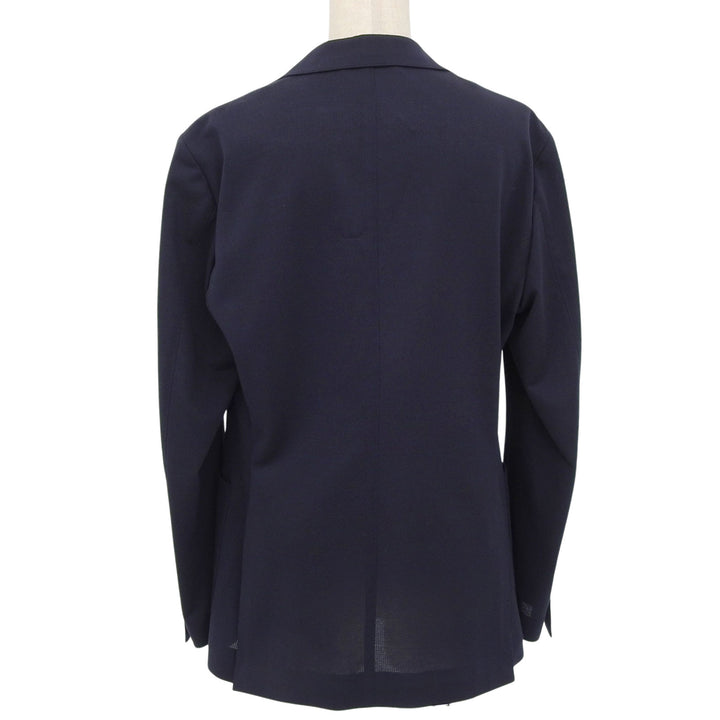 極美品▲MACKINTOSH LONDON マッキントッシュ ロンドン 薄手 ロゴボタン付 テーラードジャケット ネイビー 36 正規品 レディース