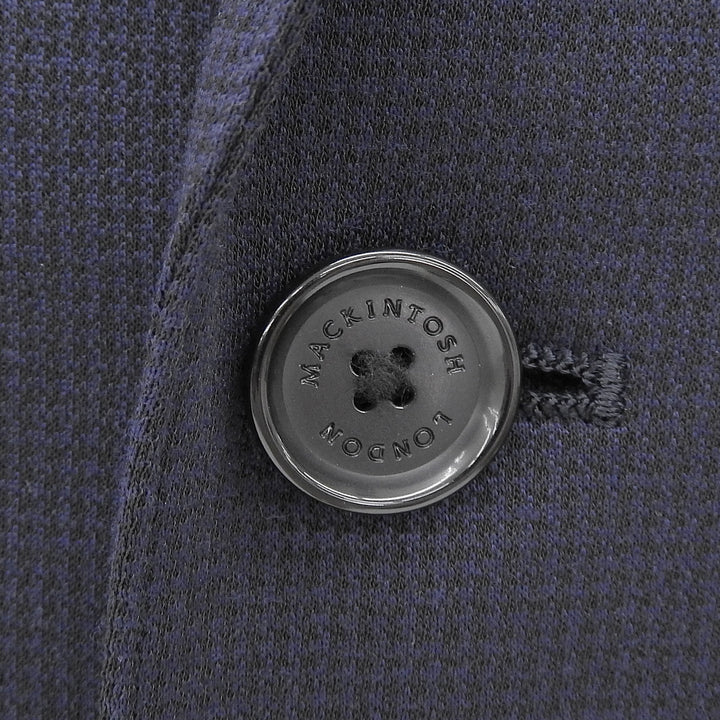 極美品▲MACKINTOSH LONDON マッキントッシュ ロンドン 薄手 ロゴボタン付 テーラードジャケット ネイビー 36 正規品 レディース