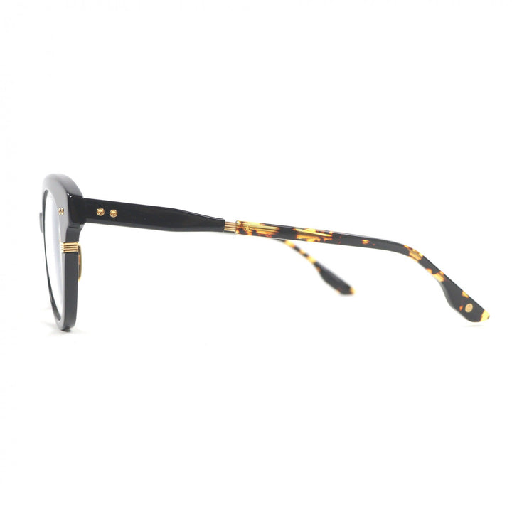 美品□DITA ディータ DTX730-A-01 LINEUS-TWO マーブル柄 メガネ 眼鏡 ブラック クリアブラウン 51□21-145 日本製 メンズ 定価108900円