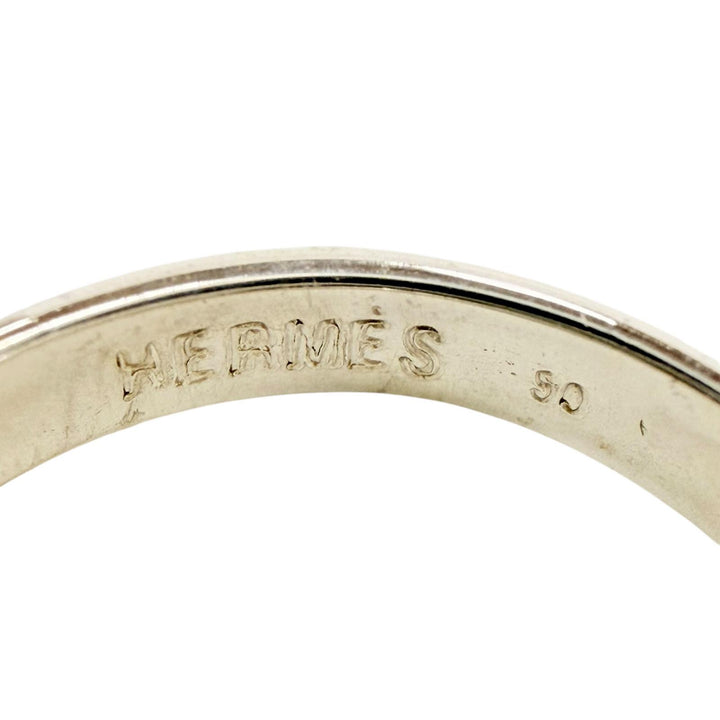 極美品◇HERMES エルメス ハートノック リング 925 750 コンビ 指輪 シルバー ゴールド 50 JP10号 重量4.7g レディース 箱・ケース付き