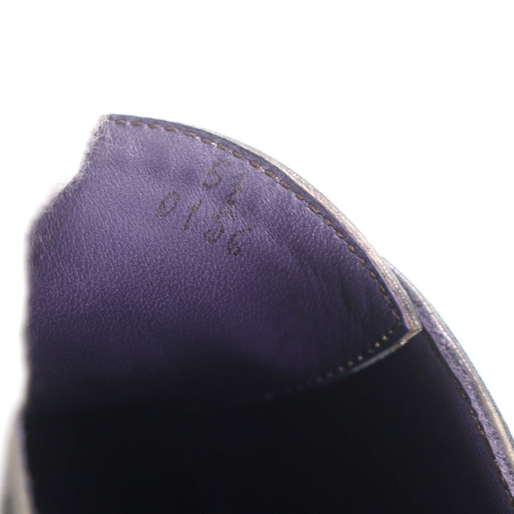極美品▼Berluti ベルルッティ アレッサンドロ タトゥー 馬 午 プレーントゥ レースアップ レザーシューズ グレー 5.5 (24-24.5) メンズ