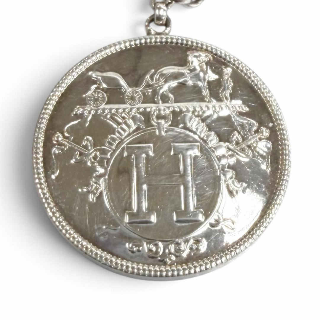 美品★HERMES エルメス 2024年製 AG925 AU750 両耳用 エクスリブリス ピアス シルバー ゴールド フランス製 重量6.8g レディース 箱付き
