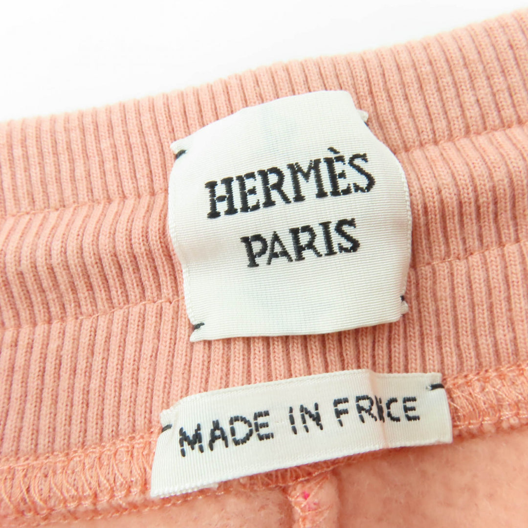 未使用品☆HERMES エルメス 22AW 2H4400DK Tresor de Medor コットン キャメル ショートパンツ コーラル系 36 仏製 正規品 レディース