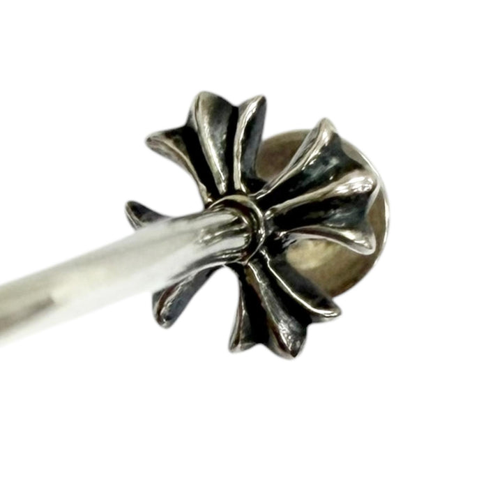 美品□CHROME HEARTS クロムハーツ HOOP CH PLS SV925 14K CHプラス 大ぶり フープピアス シルバー 重量5.0g レディース 保存袋付き