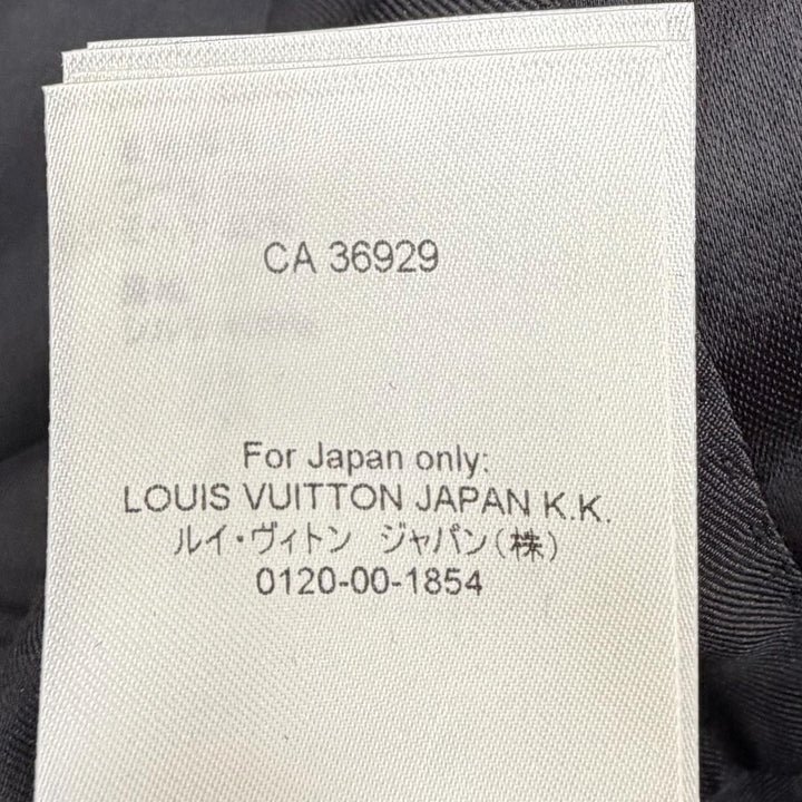 未使用品◇LOUIS VUITTON ルイヴィトン 2022年製 ウール モヘア ロゴボタン付き ダブルブレスト テーラードジャケット 紺 38 伊製 正規品