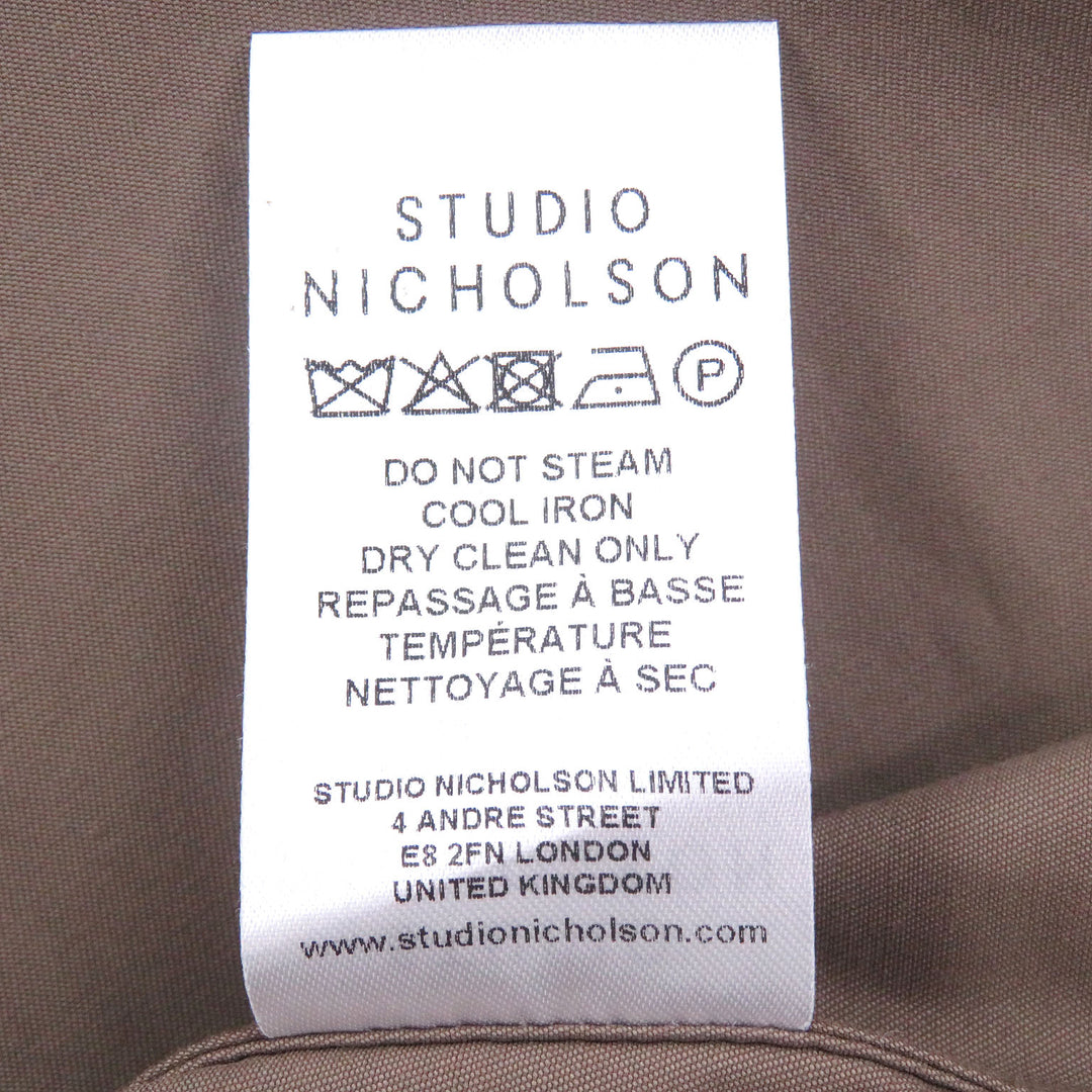 極美品□スタジオニコルソン SNM-697 CLIFTON JACKET Olmetex社製テクニカルファブリック使用 ブルゾンジャケット ブラウン S メンズ