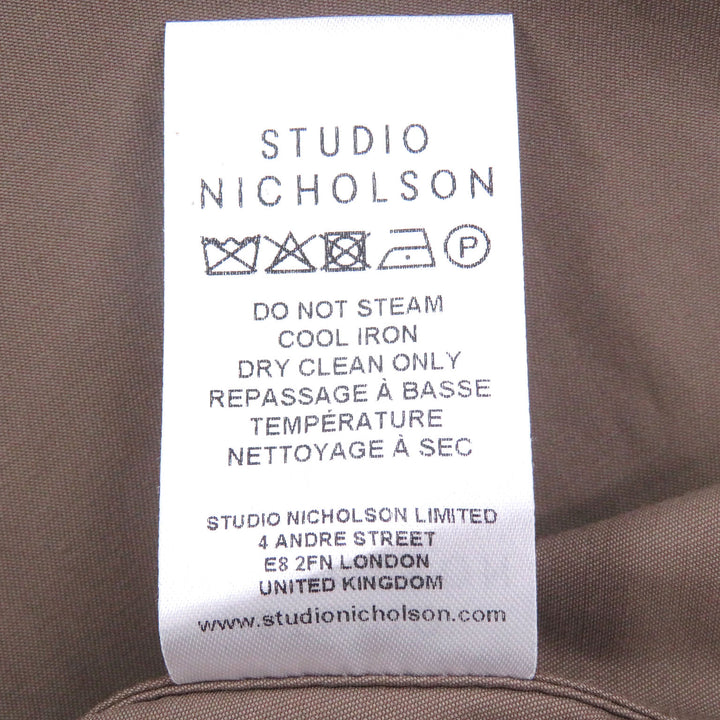極美品□スタジオニコルソン SNM-697 CLIFTON JACKET Olmetex社製テクニカルファブリック使用 ブルゾンジャケット ブラウン S メンズ