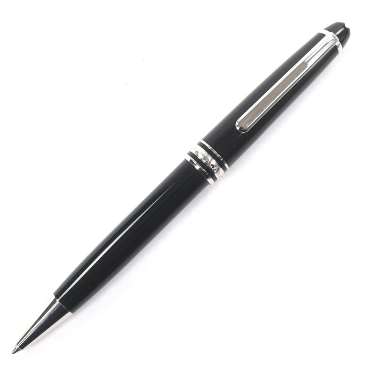 美品▼MONTBLANC モンブラン プラチナライン マイスターシュテュック クラシック ホワイトスター ツイスト ボールペン ブラック シルバー