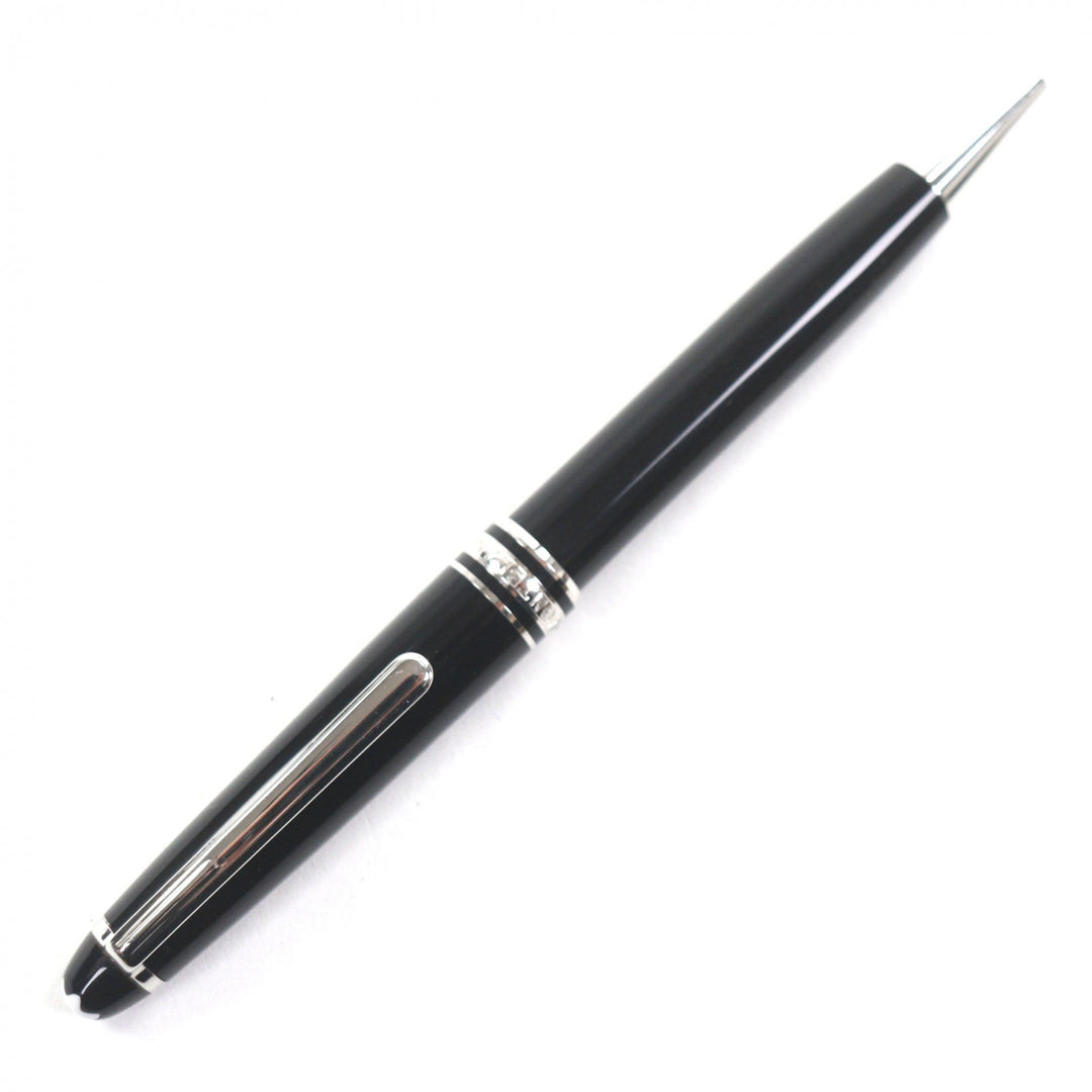 美品▼MONTBLANC モンブラン プラチナライン マイスターシュテュック クラシック ホワイトスター ツイスト ボールペン ブラック シルバー