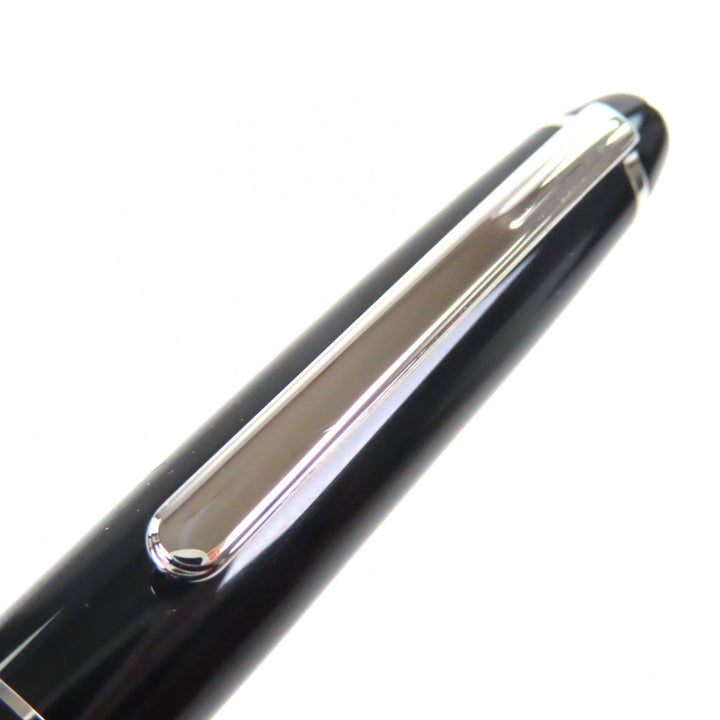 美品▼MONTBLANC モンブラン プラチナライン マイスターシュテュック クラシック ホワイトスター ツイスト ボールペン ブラック シルバー
