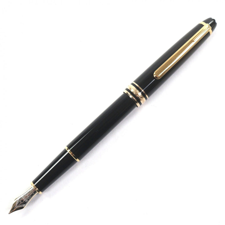 美品▼MONTBLANC モンブラン マイスターシュテュック クラシック ペン先14K Mニブ ホワイトスター 万年筆 ブラック ゴールド ドイツ製
