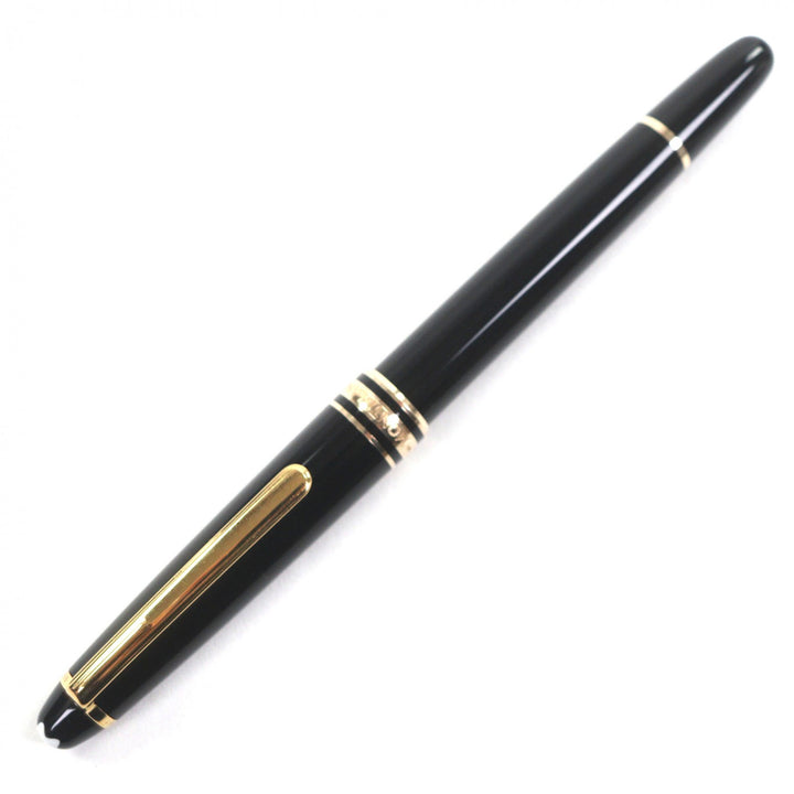 美品▼MONTBLANC モンブラン マイスターシュテュック クラシック ペン先14K Mニブ ホワイトスター 万年筆 ブラック ゴールド ドイツ製