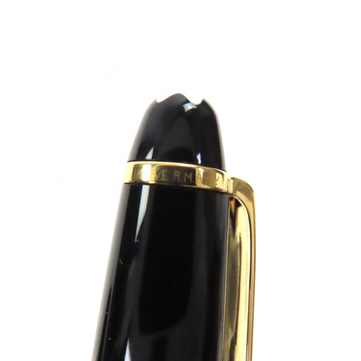 美品▼MONTBLANC モンブラン マイスターシュテュック クラシック ペン先14K Mニブ ホワイトスター 万年筆 ブラック ゴールド ドイツ製