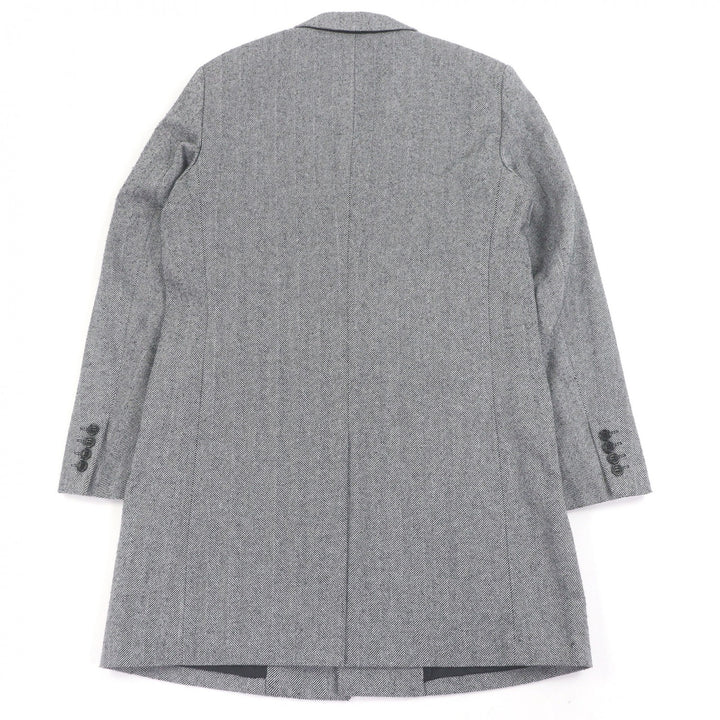 極美品□COMME des GARCONS HOMME DEUX コム デ ギャルソン オム ドゥ 23AW DL-C001 ヘリンボーン チェスターコート L 日本製 正規品