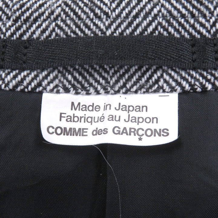 極美品□COMME des GARCONS HOMME DEUX コム デ ギャルソン オム ドゥ 23AW DL-C001 ヘリンボーン チェスターコート L 日本製 正規品