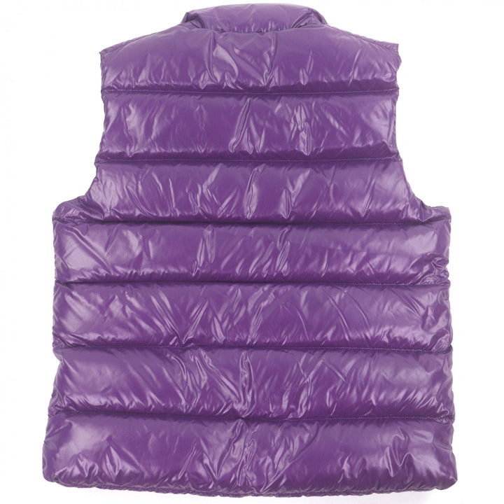 極美品□MONCLER モンクレール 2022年製 TIBB GILET ロゴワッペン付き ダブルジップ ダウンベスト ジレ パープル 3 正規品 メンズ