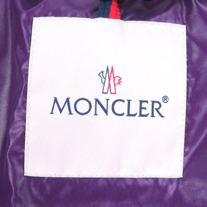 極美品□MONCLER モンクレール 2022年製 TIBB GILET ロゴワッペン付き ダブルジップ ダウンベスト ジレ パープル 3 正規品 メンズ