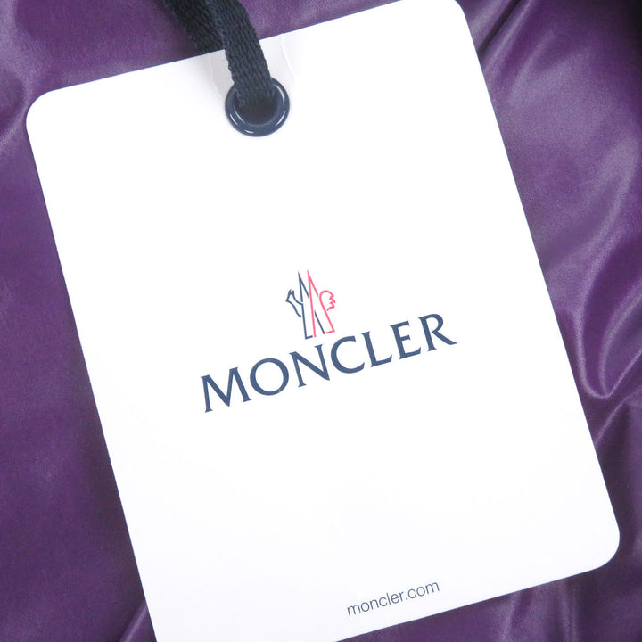 極美品□MONCLER モンクレール 2022年製 TIBB GILET ロゴワッペン付き ダブルジップ ダウンベスト ジレ パープル 3 正規品 メンズ