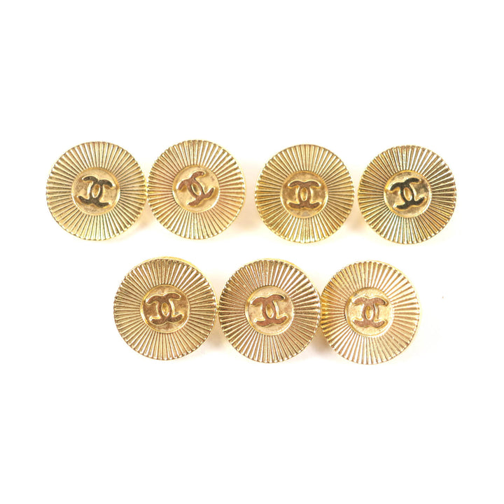 美品★CHANEL シャネル ココマーク 金ボタン 7コセット ボタン メタルボタン ゴールド レディース