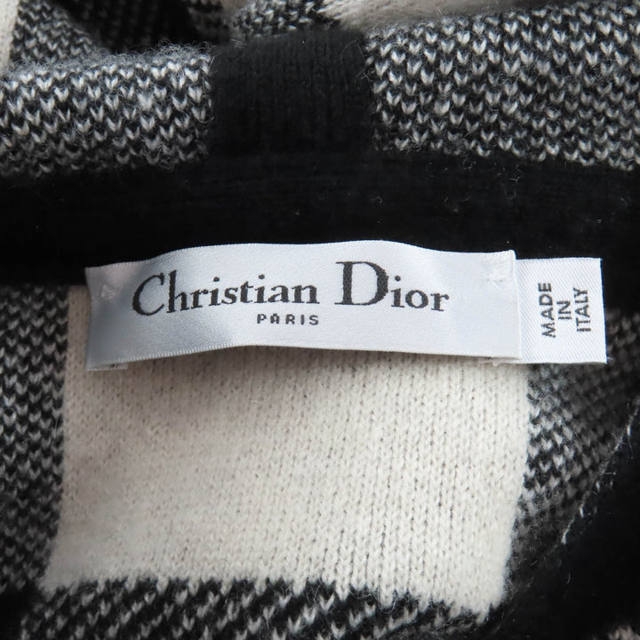 美品★Christian Dior クリスチャンディオール 954S92AM010 カシミヤ バックロゴデザイン ニット プルオーバーパーカー 38 正規品