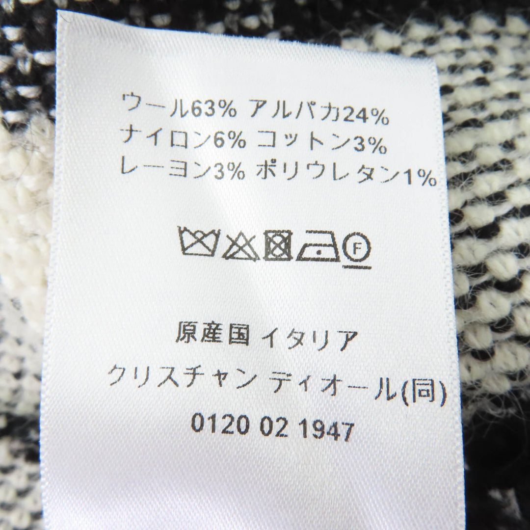 極美品☆Christian Dior クリスチャンディオール 2023年製 344J06AM214 ウール アルパカ アシンメトリーラップ ロングスカート 40 正規品