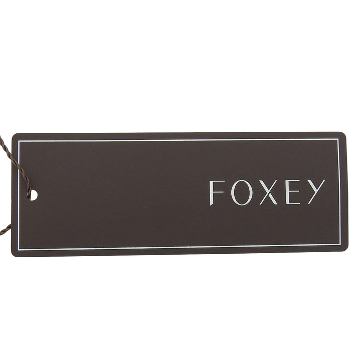 未使用品▲FOXEY フォクシー 43804 シルク フード付 パフスリーブ 半袖 ジップアップパーカー グレージュ 40 レディース 定価88000円