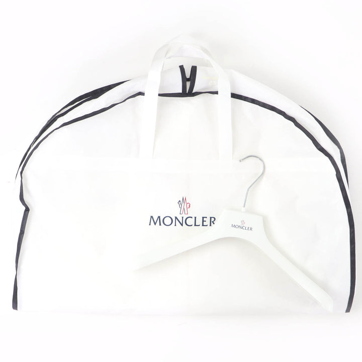 極美品☆MONCLER モンクレール BAIRON ロゴワッペン・フード付 ZIP ダウンベスト ブラック 1 正規品 ハンガー・ガーメント付 レディース