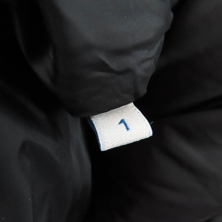 極美品☆MONCLER モンクレール BAIRON ロゴワッペン・フード付 ZIP ダウンベスト ブラック 1 正規品 ハンガー・ガーメント付 レディース