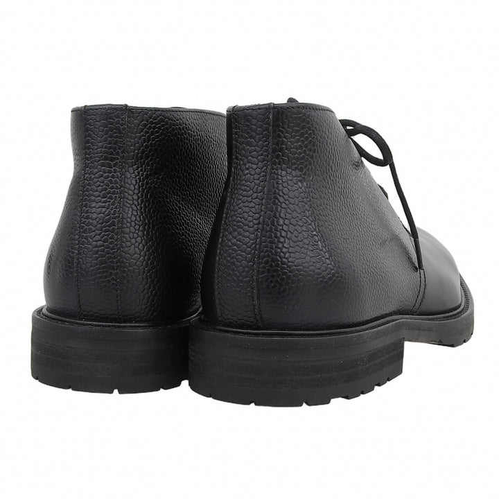 未使用品▲ARMANI COLLEZIONI アルマーニコレッツォーニ 裏ボア レザー チャッカブーツ アンクルブーツ ネイビー 7 メンズ
