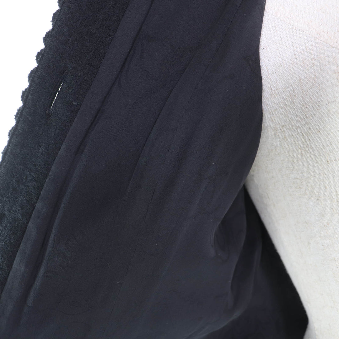 極美品★CHANEL シャネル P49405 ウール100％ ダラスボタン付き デザイン ジャケット ブラック 36 フランス製 レディース