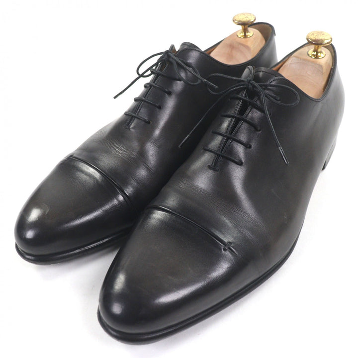 美品▼BERLUTI ベルルッティ ガスパール ガレ ドレープ パティーヌ ストレートチップ レースアップ レザーシューズ ブラック 10.5 メンズ