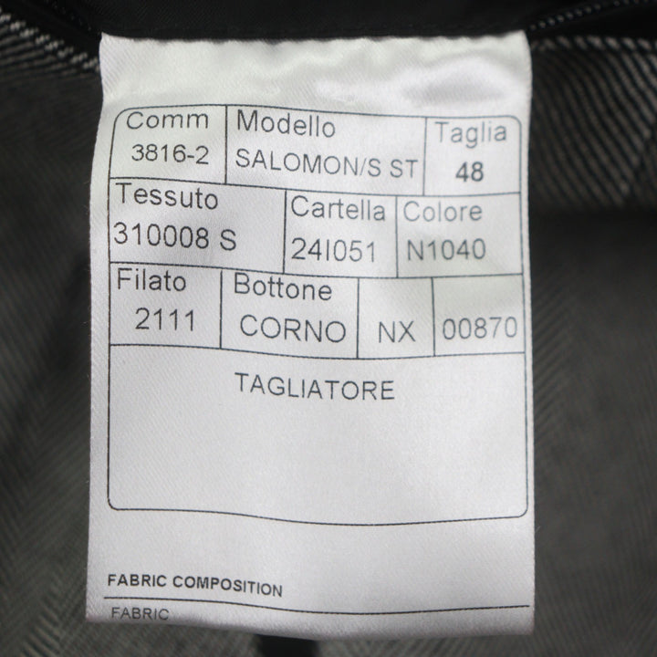 未使用品▼TAGLIATORE タリアトーレ SALOMON バージンウール100% ヘリンボーン柄 ベルト付き 比翼仕立て ロング ステンカラーコート 48