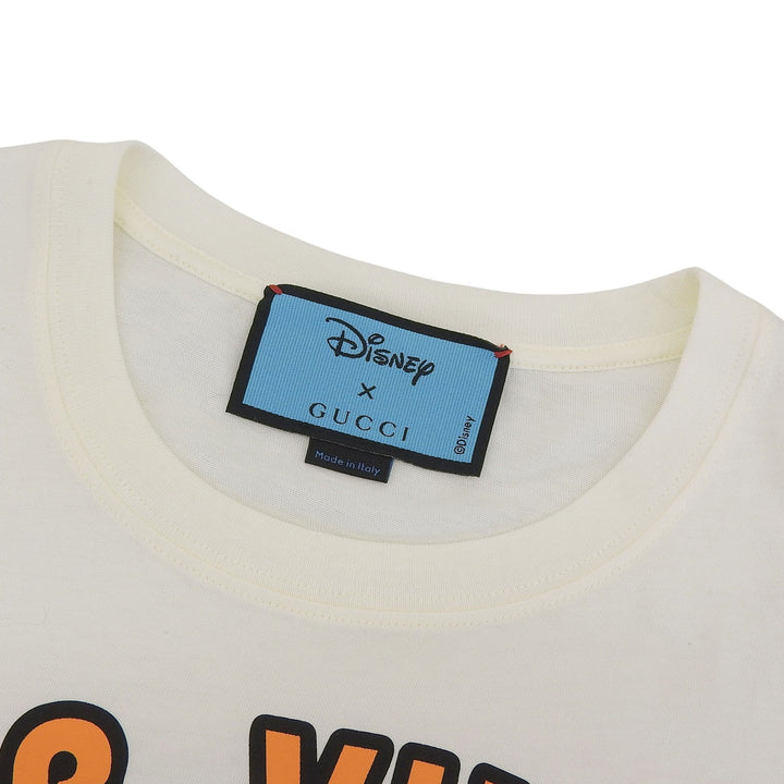 未使用品▲GUCCI×Disney グッチ×ディズニー 21SS 615044 コットン100％ ロゴ ドナルドダック オーバーサイズ 半袖Ｔシャツ XXS 正規品
